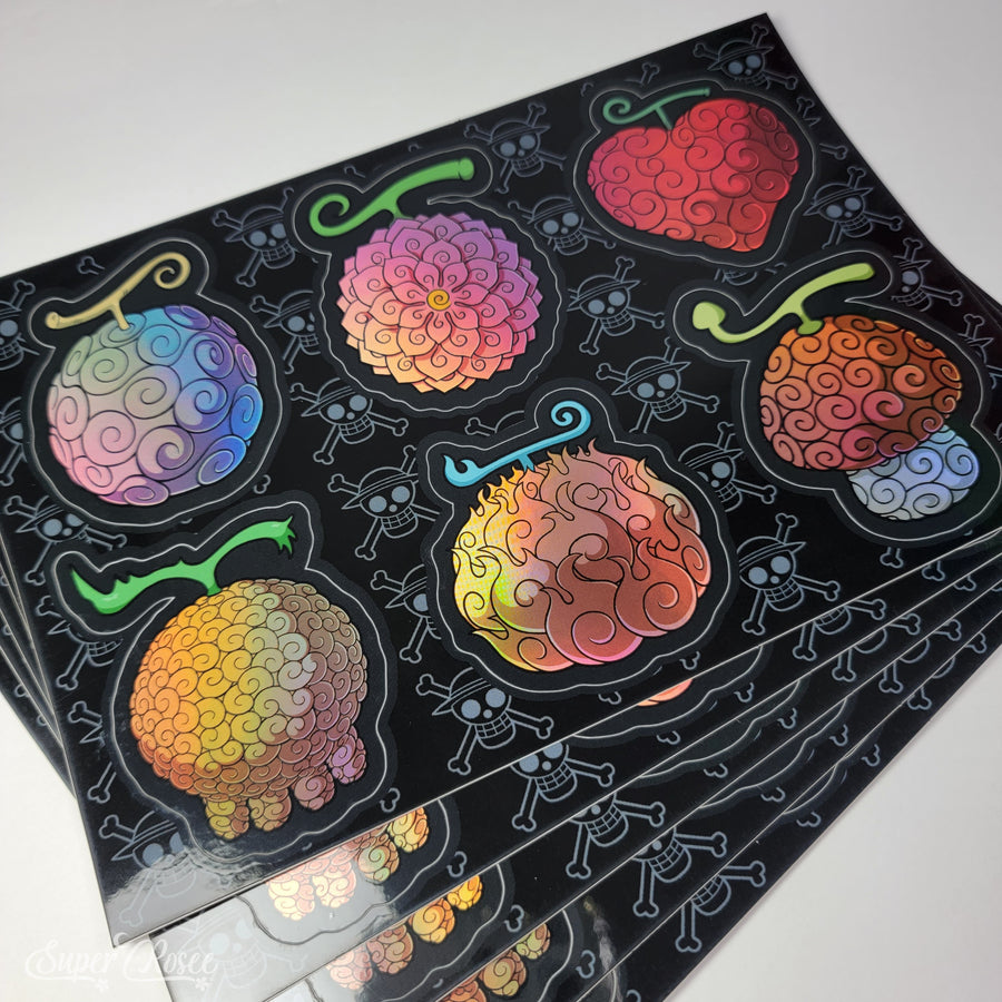 Devil Fruit sticker sheet