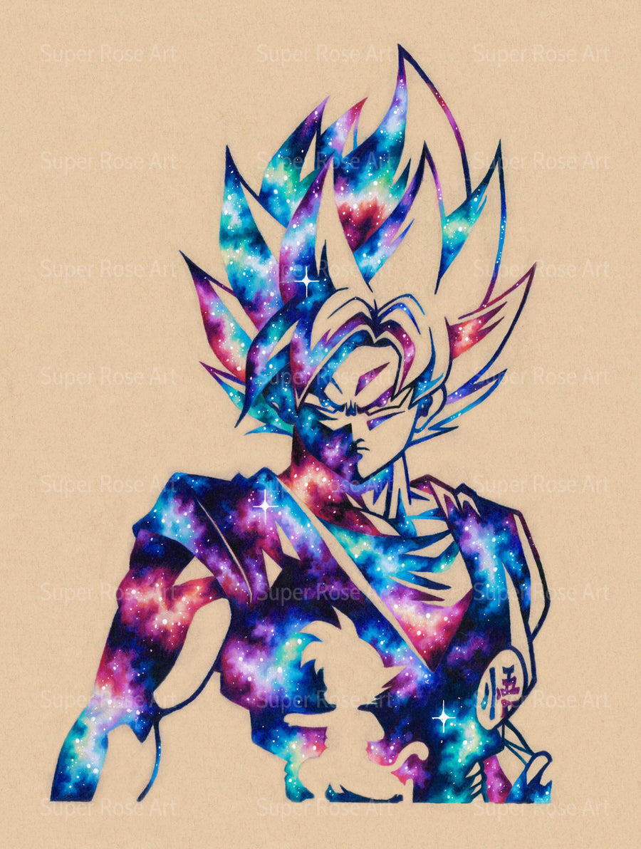 Goku Galaxy Print